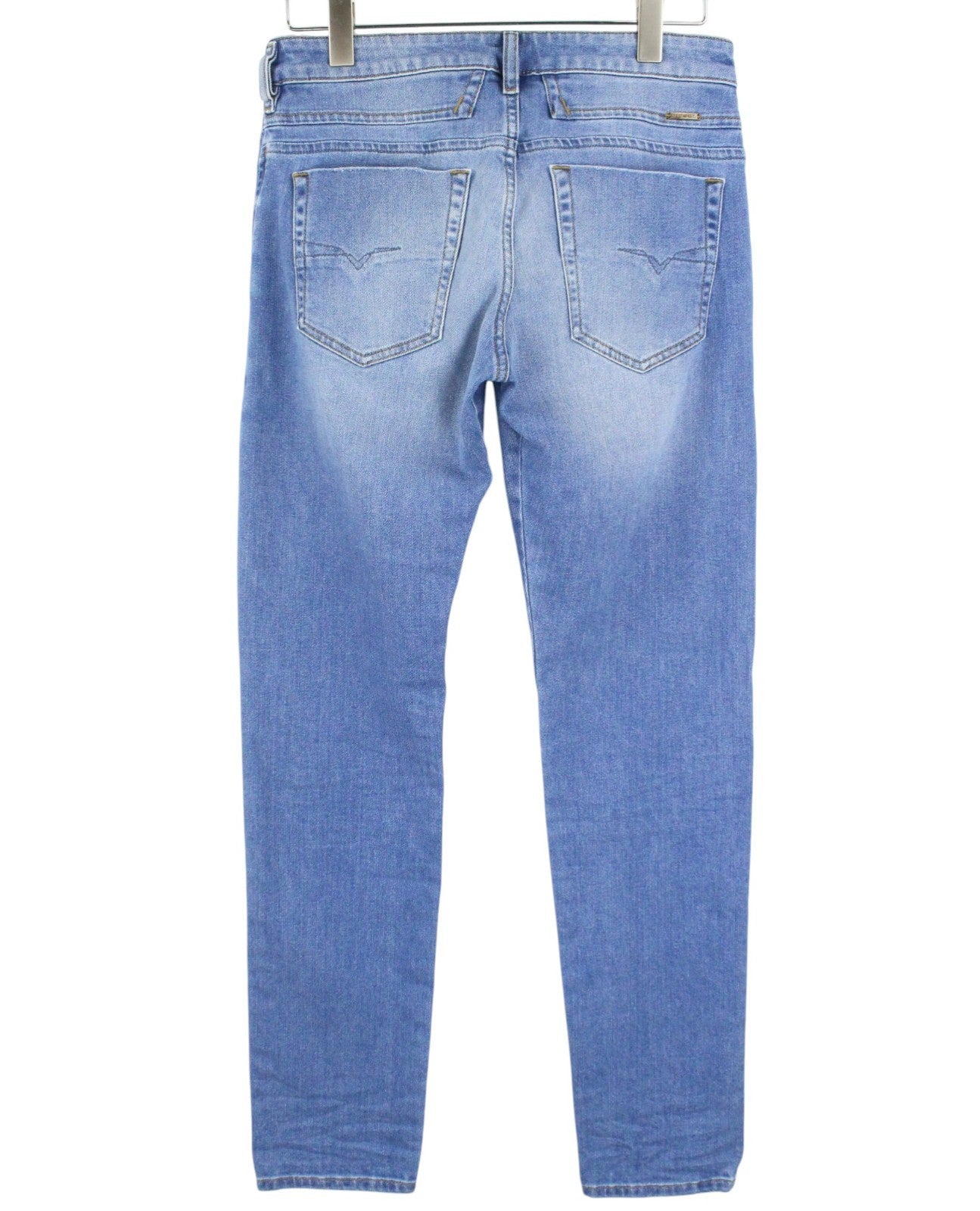 DIESEL D-Bazer 087AQ Men Jeans W29/L32 Taper Fit Cotton Stretch Light Blue