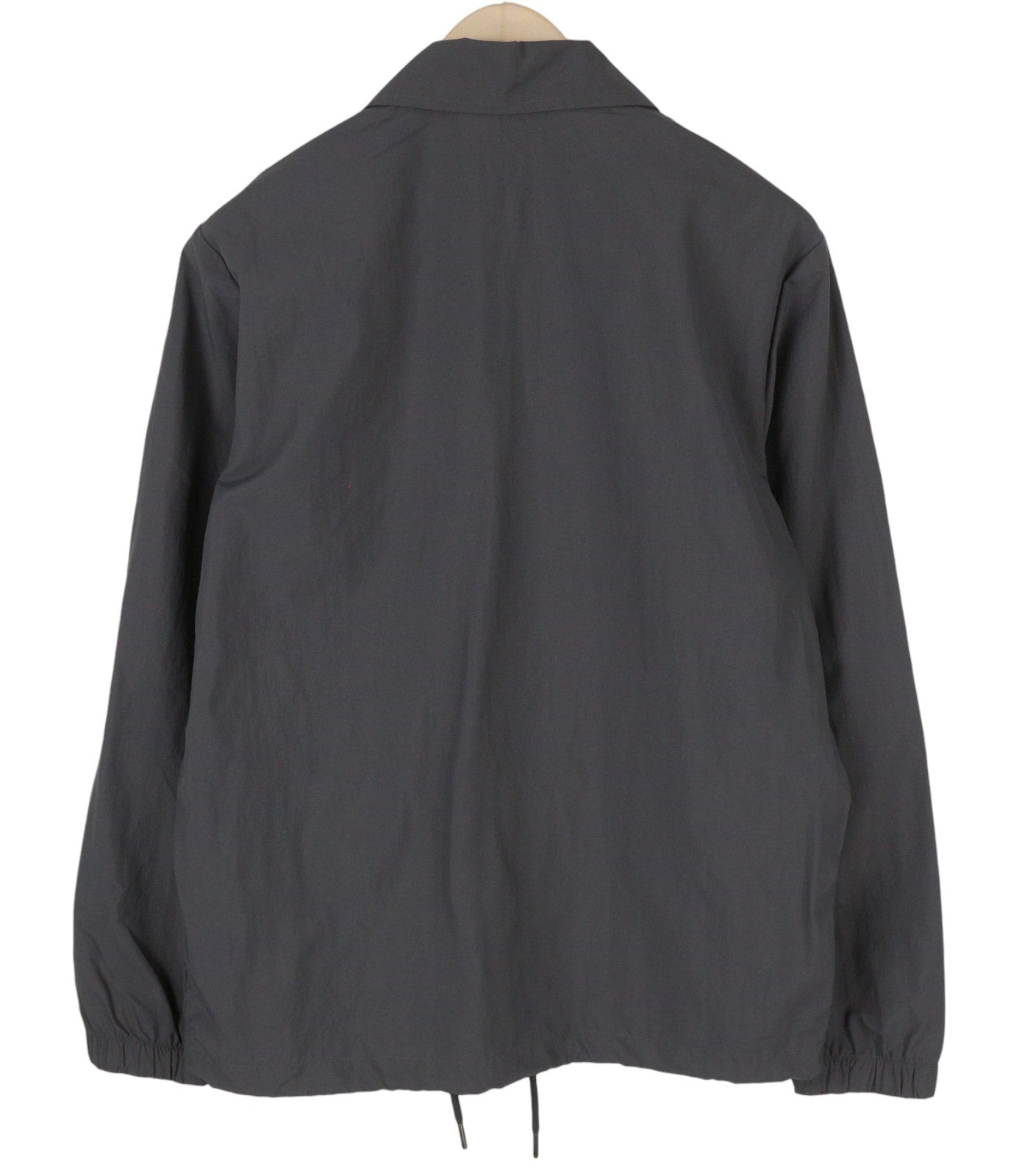 LEE Men Jacket S Washed Black Spread Collar Full Zip Light Unlined