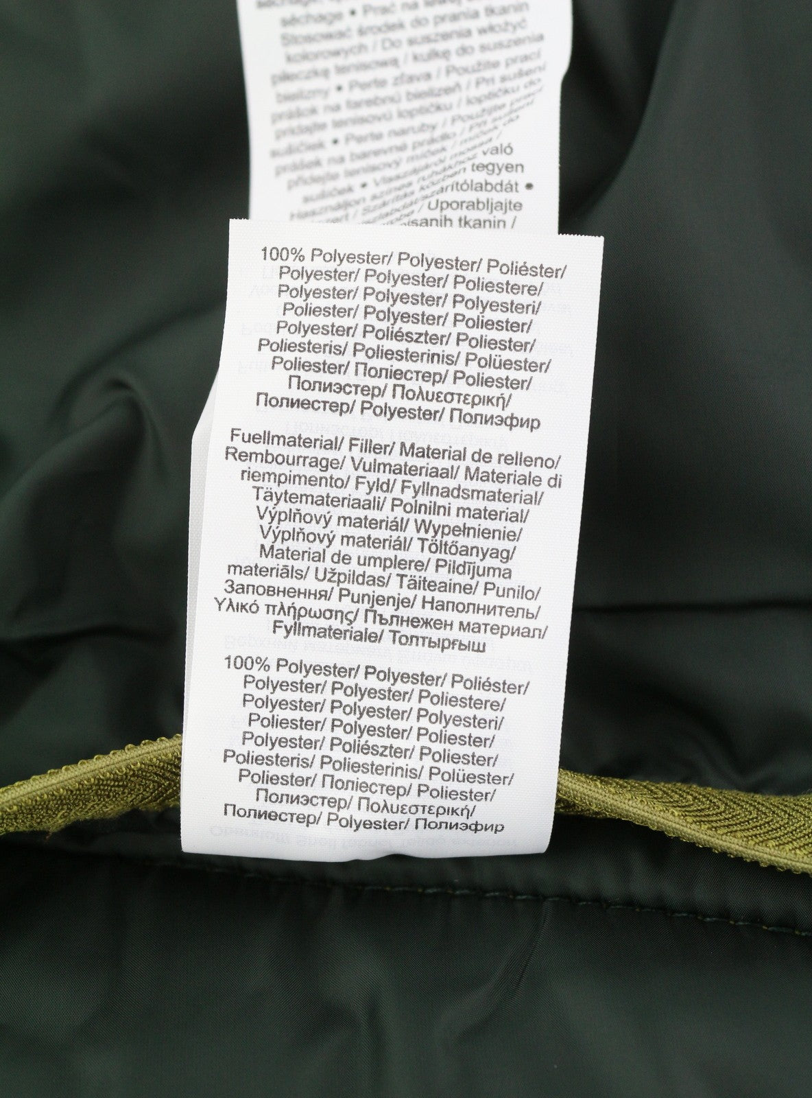 S.OLIVER Men Jacket XL Green High Neck Quilted Padded Full Zip Light