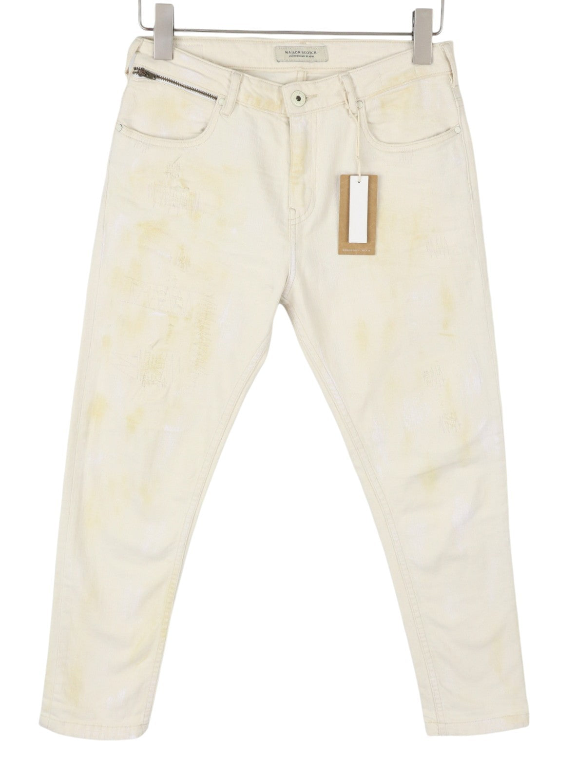 MAISON SCOTCH Petit Ami Women Jeans W27/L32 Dirty Look Cropped Slim Boyfriend