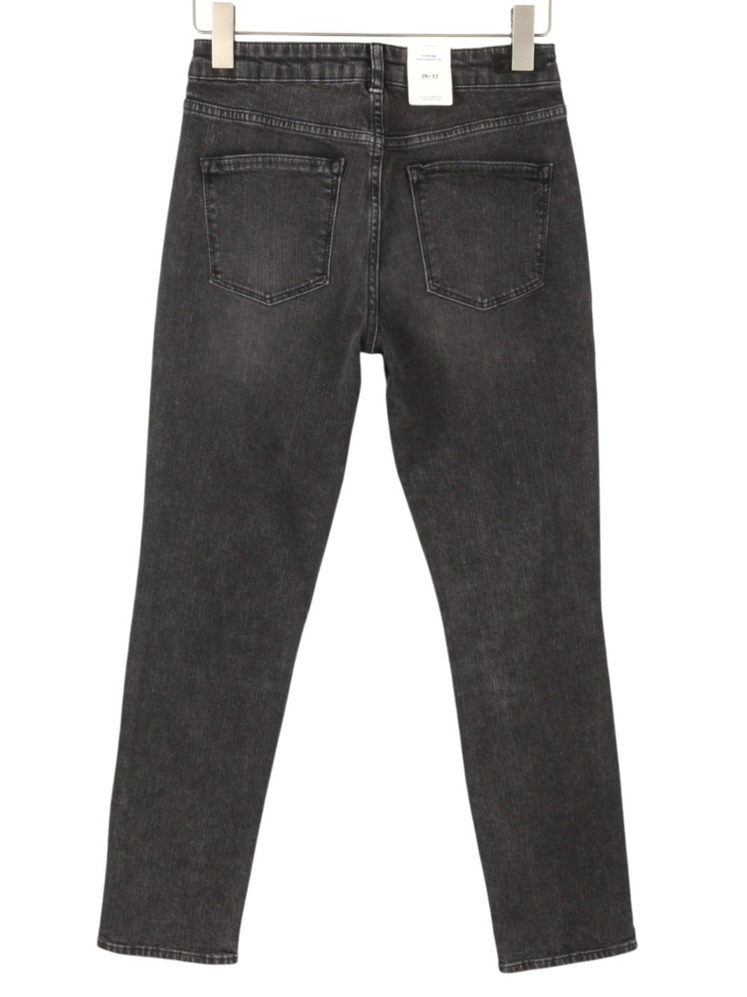 SCOTCH & SODA Supreme Women Jeans W29/L32 Black Faded Distress Slim Straight Fit