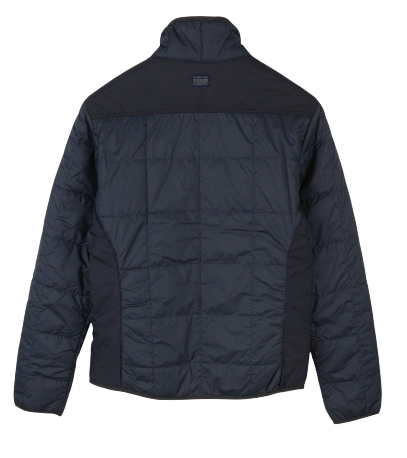 G-STAR Lt Wt Quilted Men Jacket XS Dark Blue Padded High Neck Full Zip