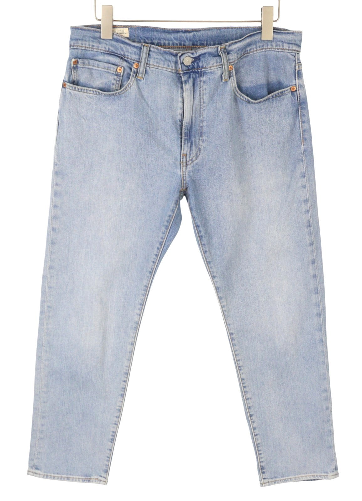 LEVI'S 502 Men Jeans W34/L30 Blue Faded Tapered Fit Zip Fly Denim