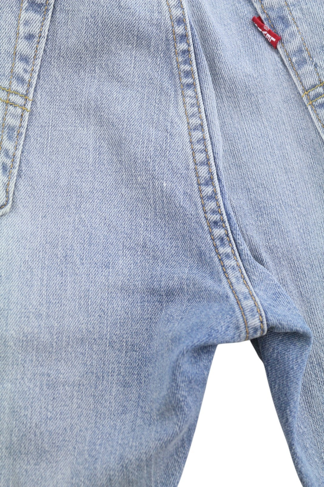 LEVI'S 502 Men Jeans W34/L30 Blue Faded Tapered Fit Zip Fly Denim