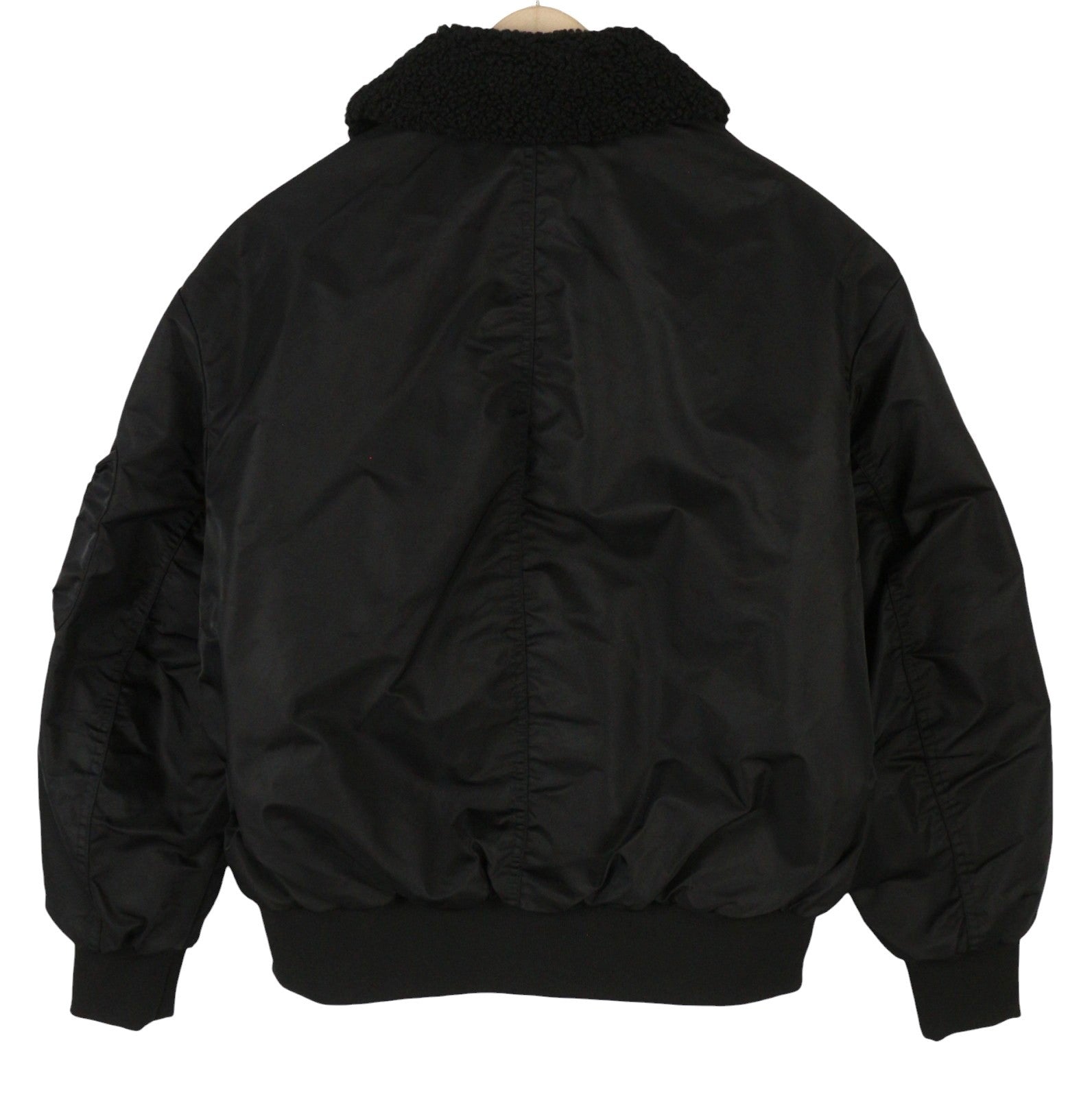 JACK & JONES Jorqueens Bomber Men Jacket M Black Oversized Zip Padded