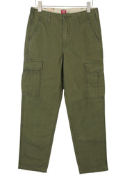 LEVI'S XX Cargo Men Trousers W32/L34 Khaki Green Straight Fit Zip Fly