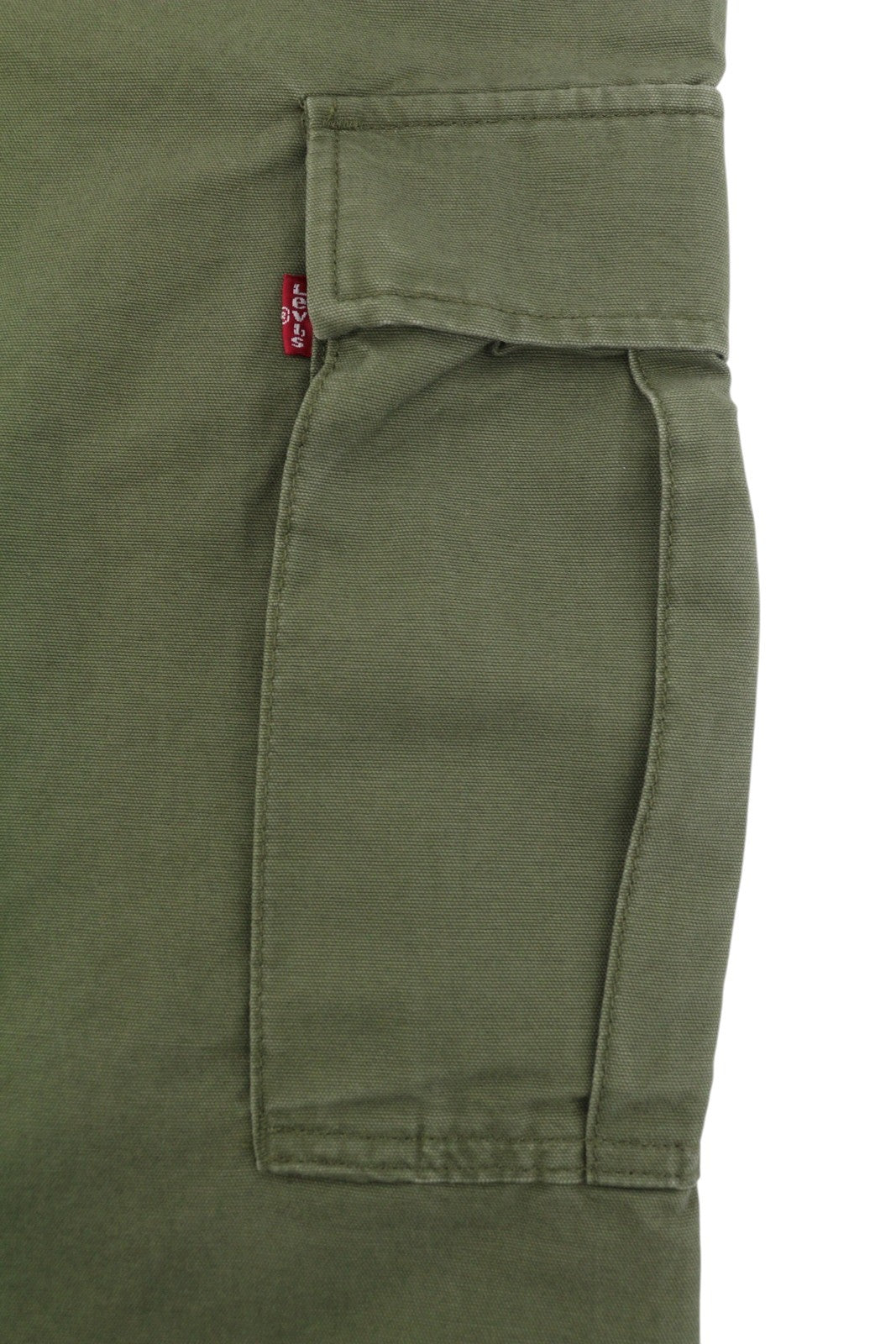 LEVI'S XX Cargo Men Trousers W32/L34 Khaki Green Straight Fit Zip Fly