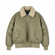 JACK & JONES Jorqueens Bomber Men Jacket XL Silver Sage Oversized Zip