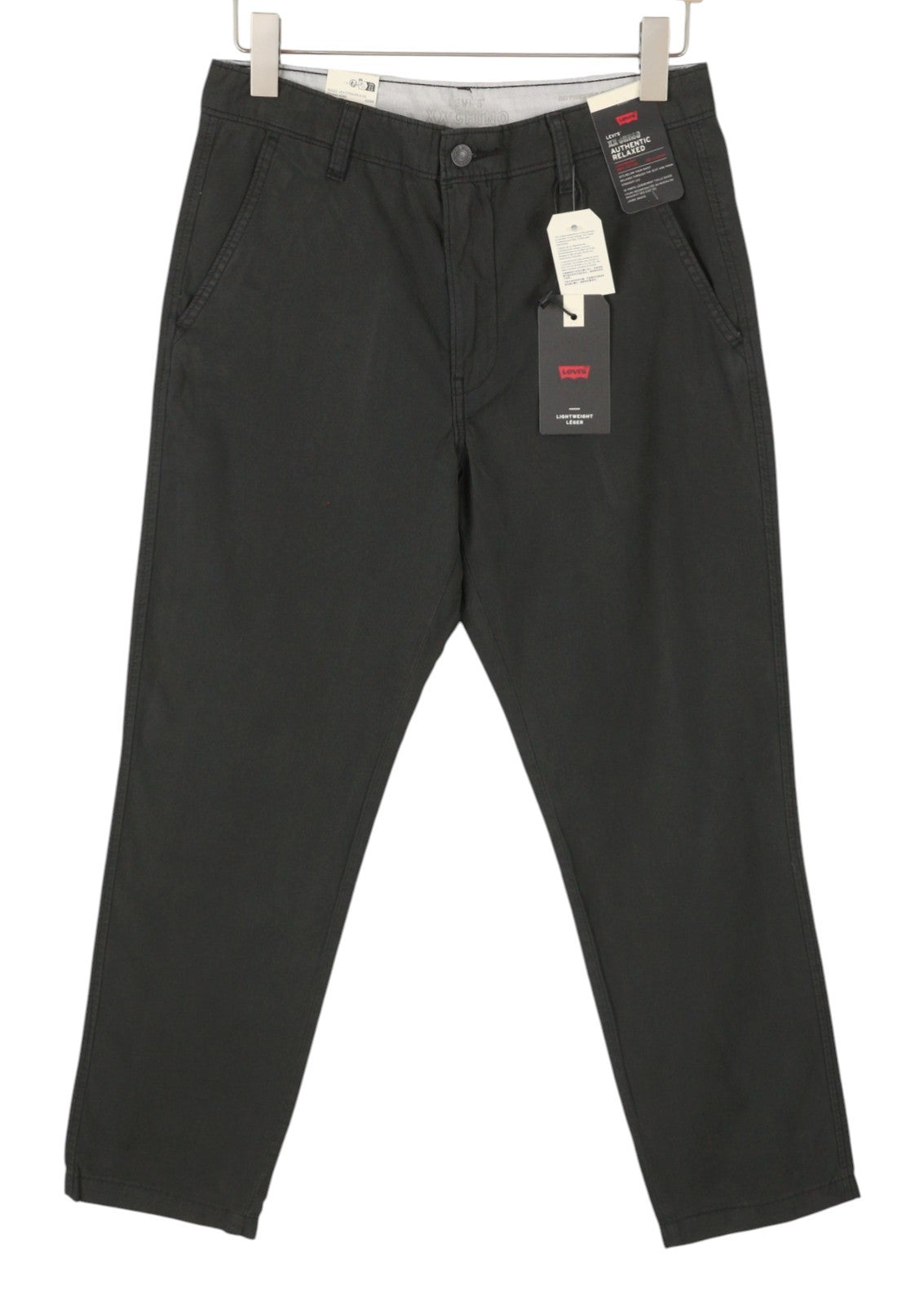 LEVI'S XX Chino Men Trousers W30/L32 Grey Authentic Relaxed Lightweight Big E