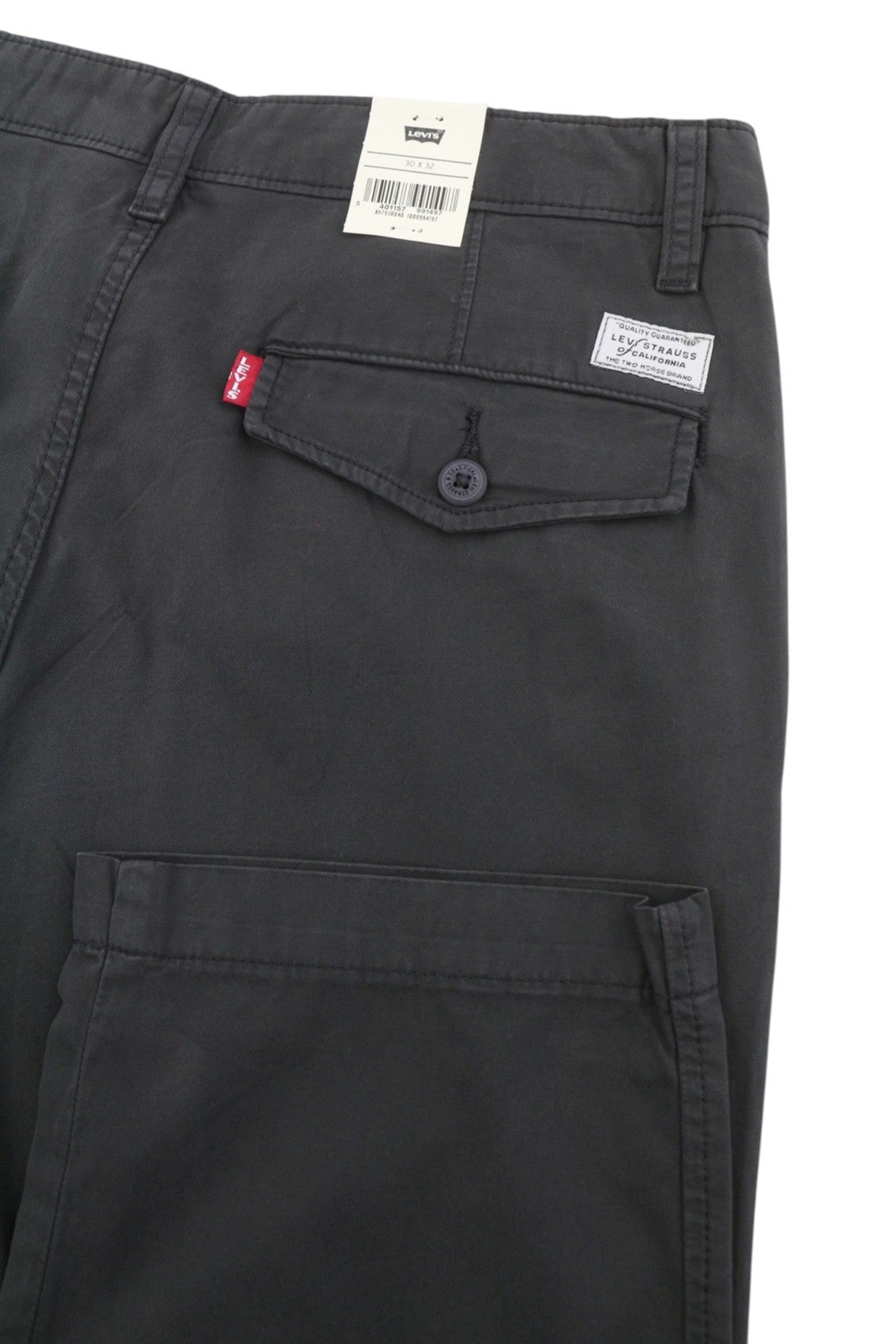 LEVI'S XX Chino Men Trousers W30/L32 Grey Authentic Relaxed Lightweight Big E