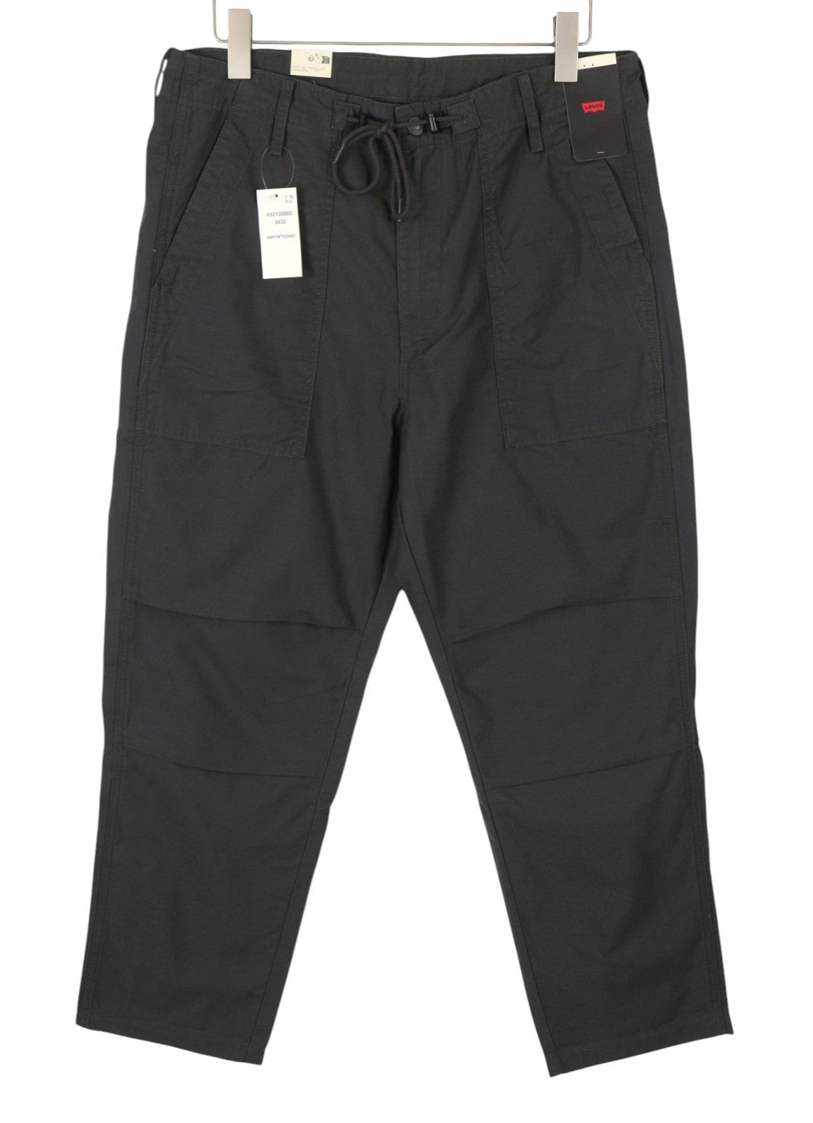 LEVI'S Surplus Men Trousers W34/L32 Dark Grey Loose Straight Fit Premium Big E