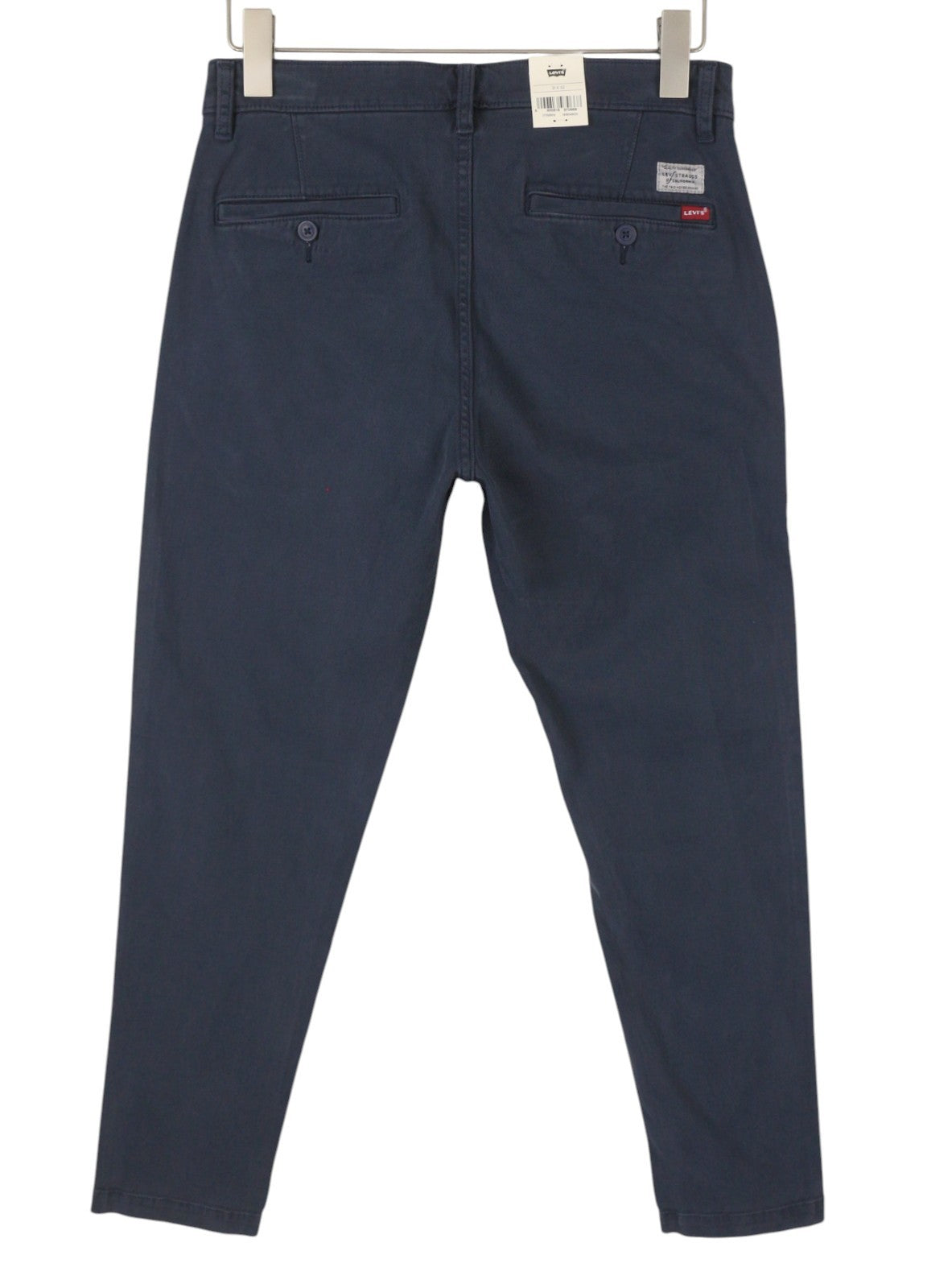 LEVI'S XX Chino Men Trousers W31/L32 Blue Standard Tapered Fit Zip Fly Big E