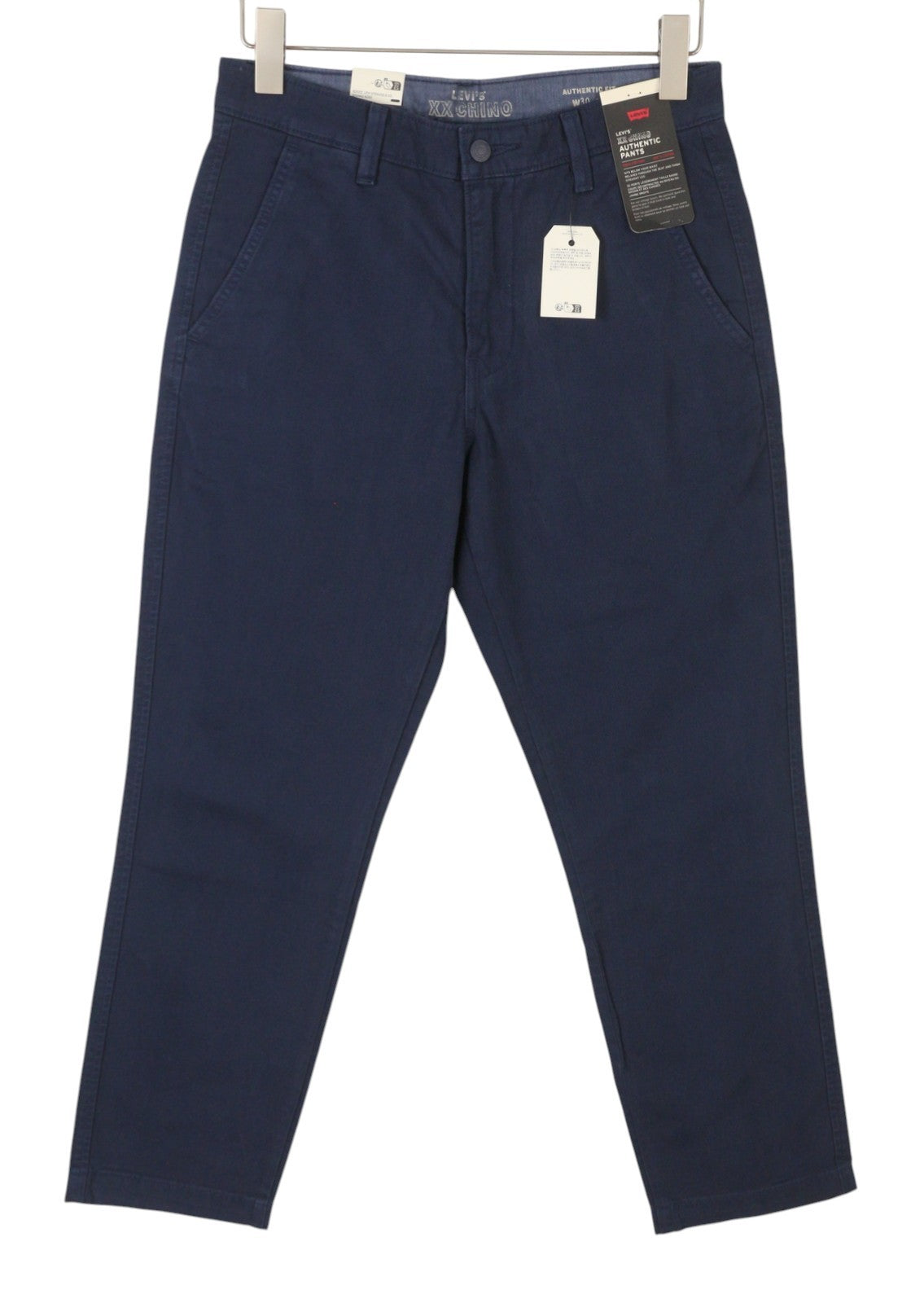 LEVI'S XX Chino Men Trousers W30/L30 Blue Authentic Fit Zip Fly Big E