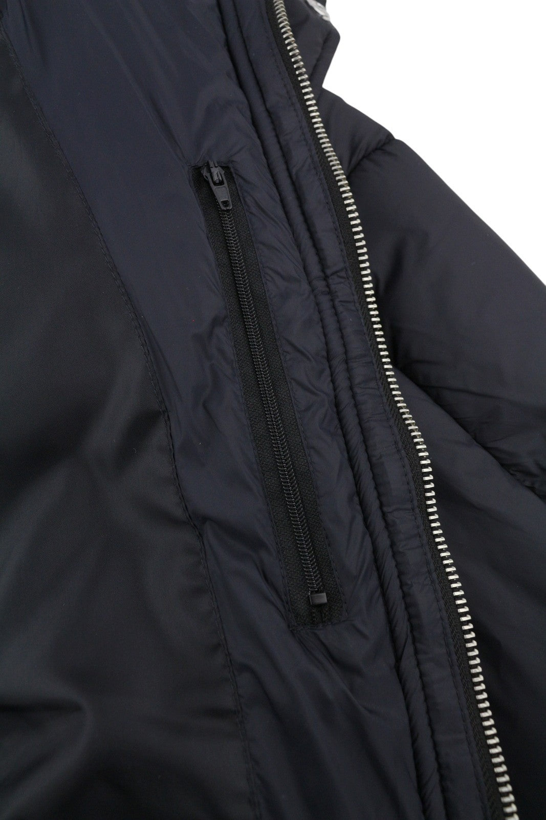 JJXX Saga Nylon Quilted Women Jacket XL Black Oversized Hidden Hood