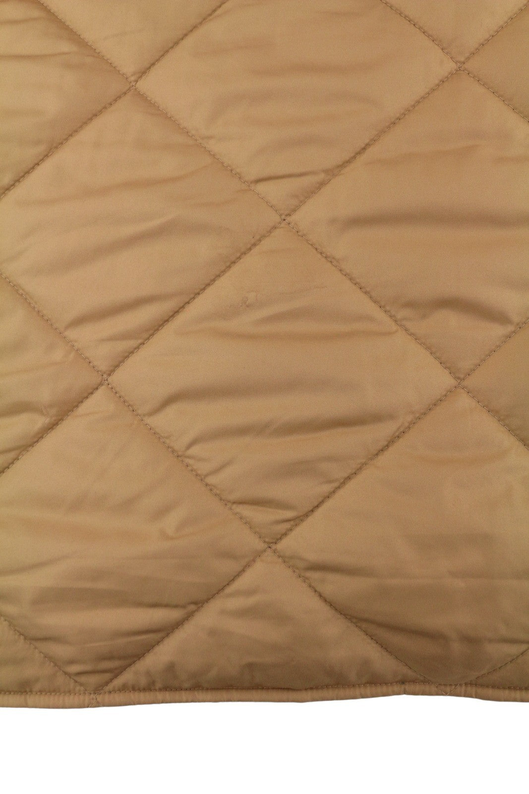 PIECES Key Light Padded Women Jacket XL Brown Quilted Snap Button