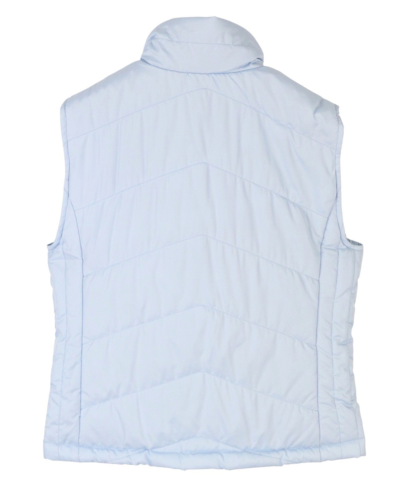 ONLY Nicole Quilt Women Waistcoat S Light Blue Padded High Neck Zip