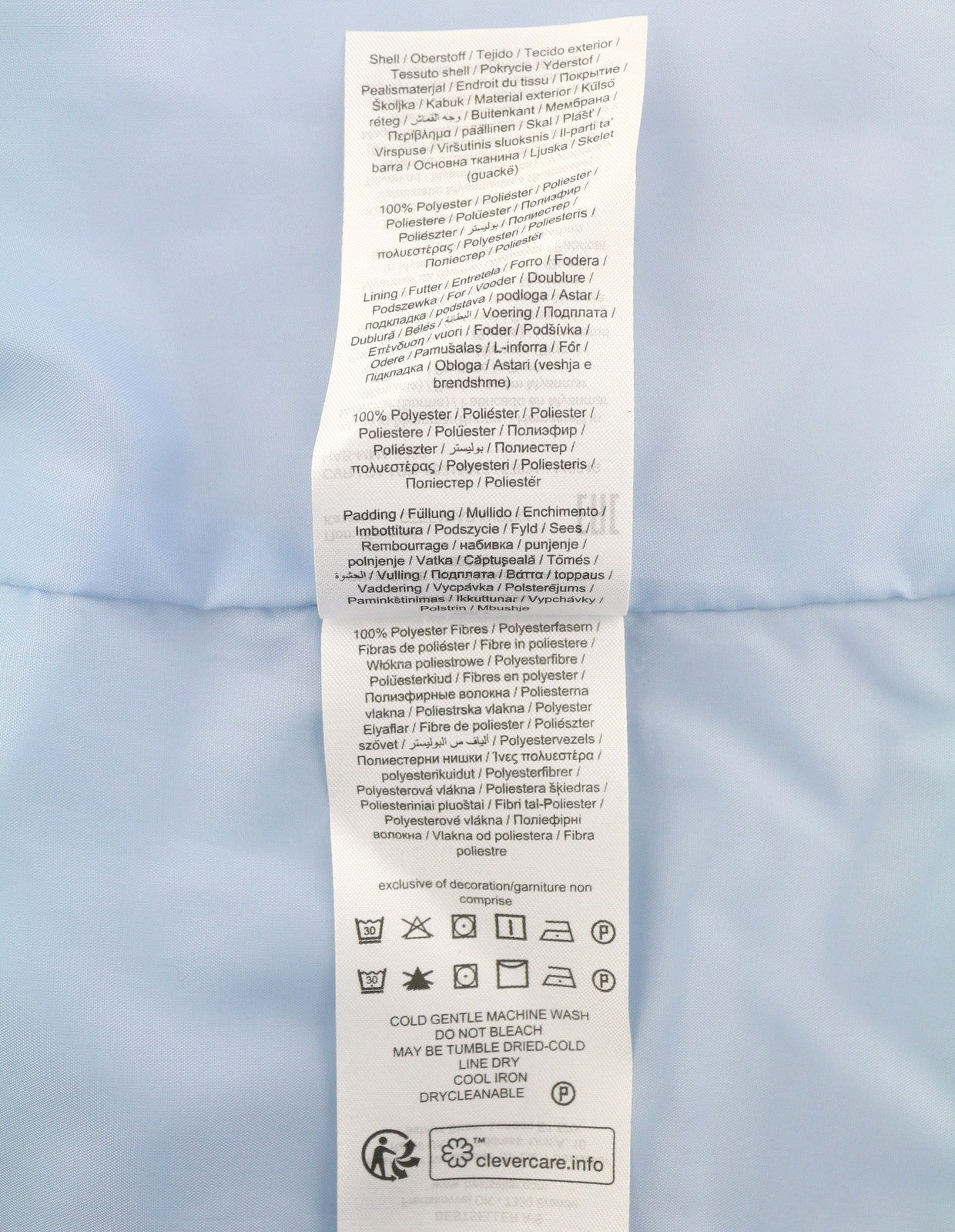 ONLY Nicole Quilt Women Waistcoat S Light Blue Padded High Neck Zip
