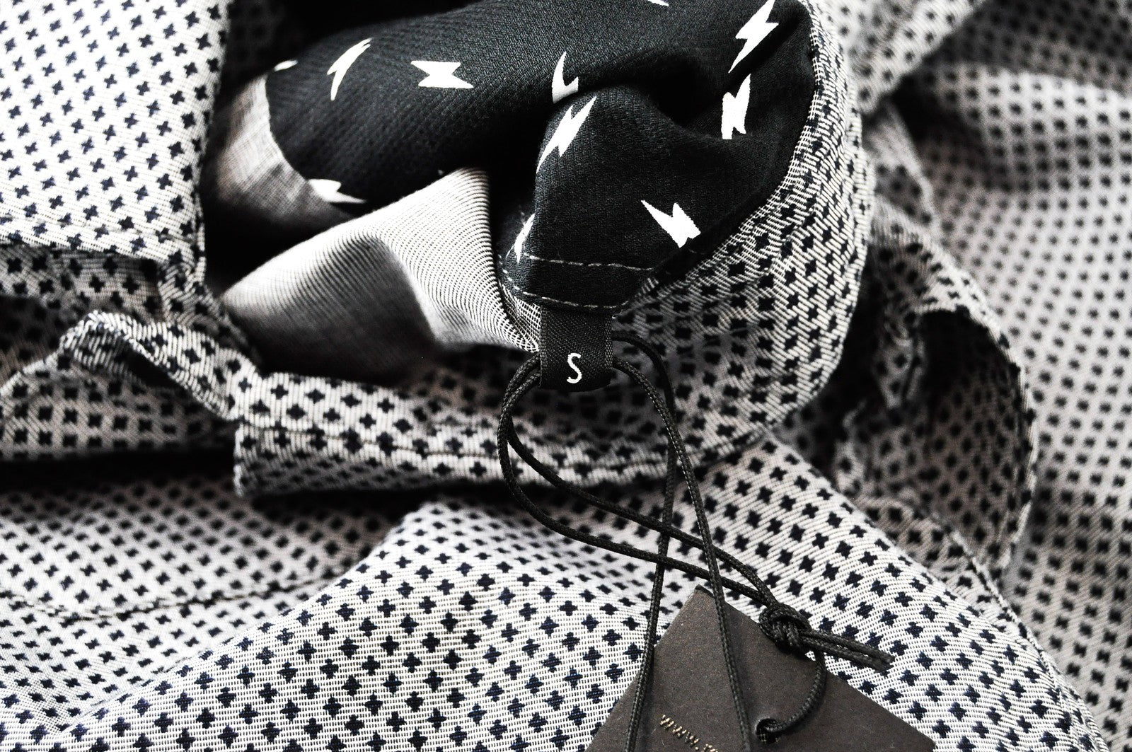 REPLAY Men Shirt S Grey Long Sleeved Patterned Spread Collared Pure Cotton