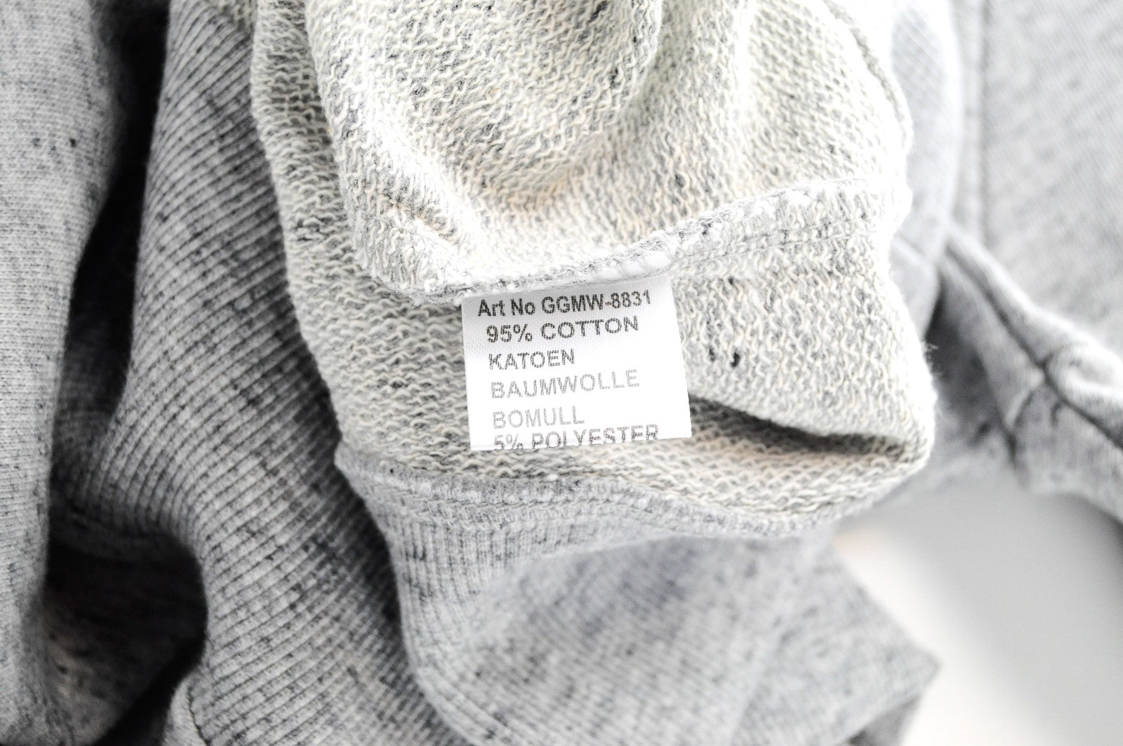 GOOD GENES Men Sweatshirt L Grey Cotton Blend Long Sleeve Matahari Logo Pull On