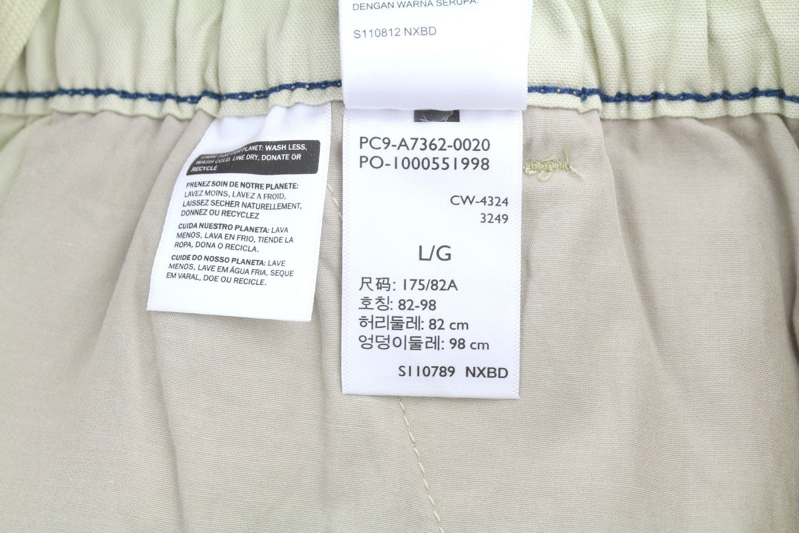 LEVI'S XX Chino Men Trousers L Beige Linen Blend Relaxed Tapered Fit Lightweight