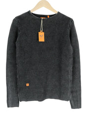 GOOD GENES Men Jumper M Long Sleeved Knitted Black Pure Cotton Pull On Sweater