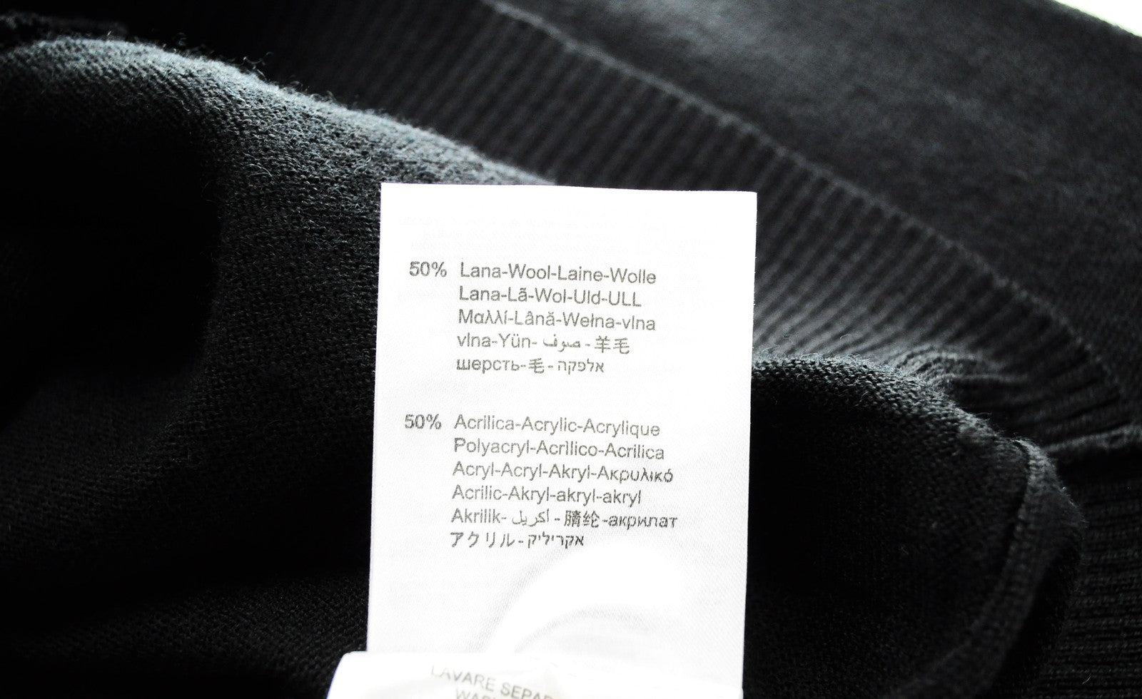 REPLAY Men Jumper M Casual Black Wool Blend Knitted Long Sleeved Cardigan