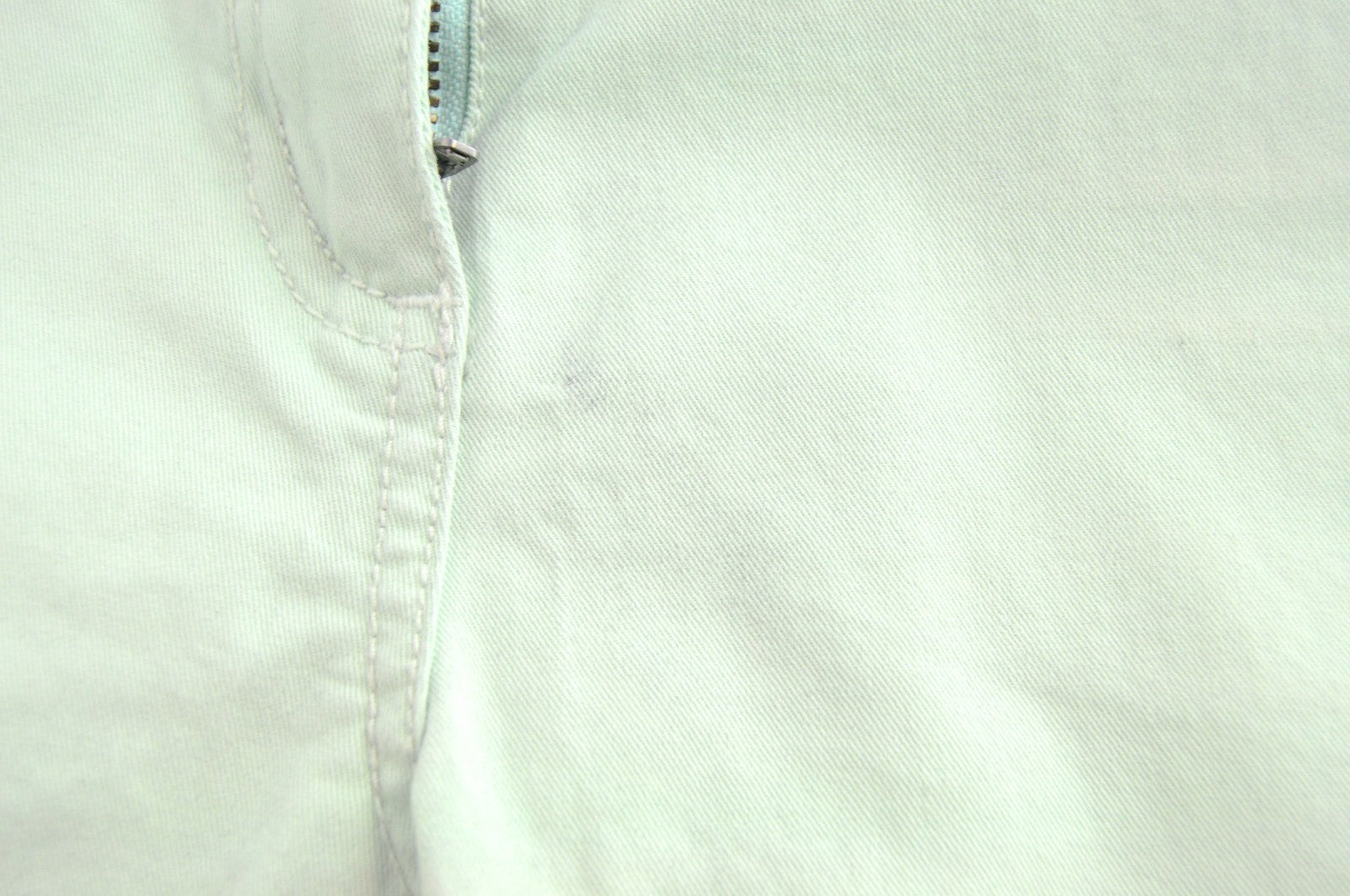 MAISON SCOTCH Women Trousers W29 Pastel Mint Green Slim Fit Cotton Stretch