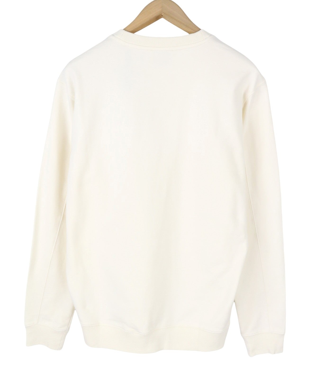 SCOTCH & SODA Men Sweatshirt M Off White Crew Neck Leaf Print Pull On