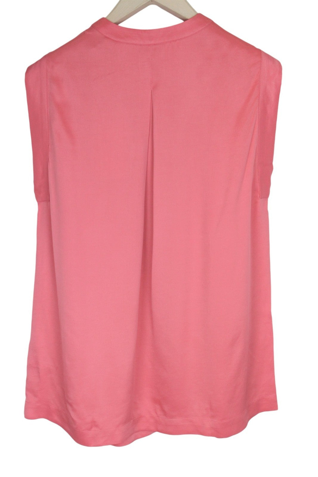 MAISON SCOTCH Women Blouse M Pink Sleeveless V-Neck Pleated Lightweight Formal