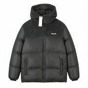 BENCH Detta Men Jacket XL Grey Quilted Hooded Zip Sherpa Lined Coat