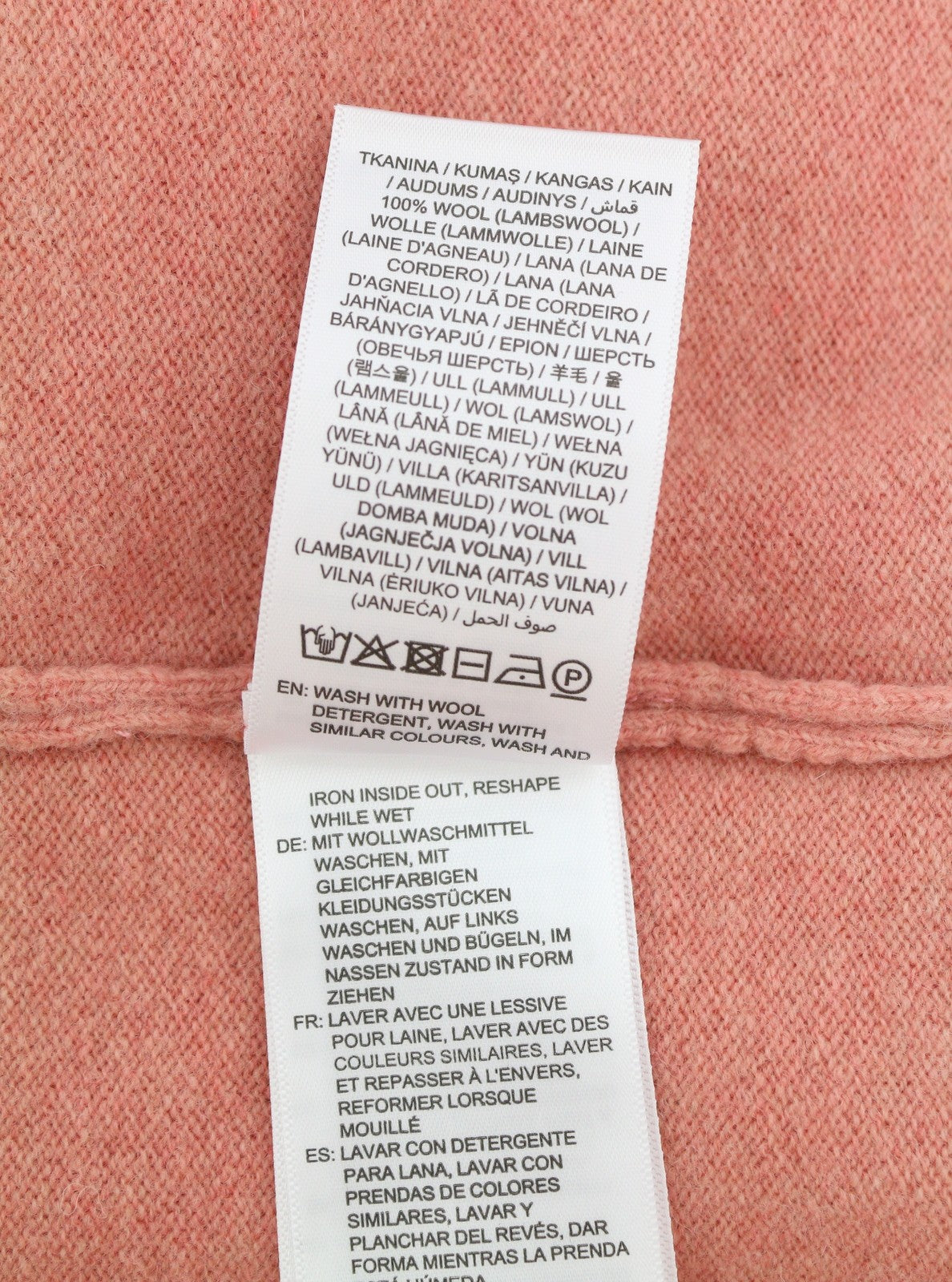 GANT Superfine Lambswool C Neck Women Jumper XL Terracotta Pink Knit Pull On