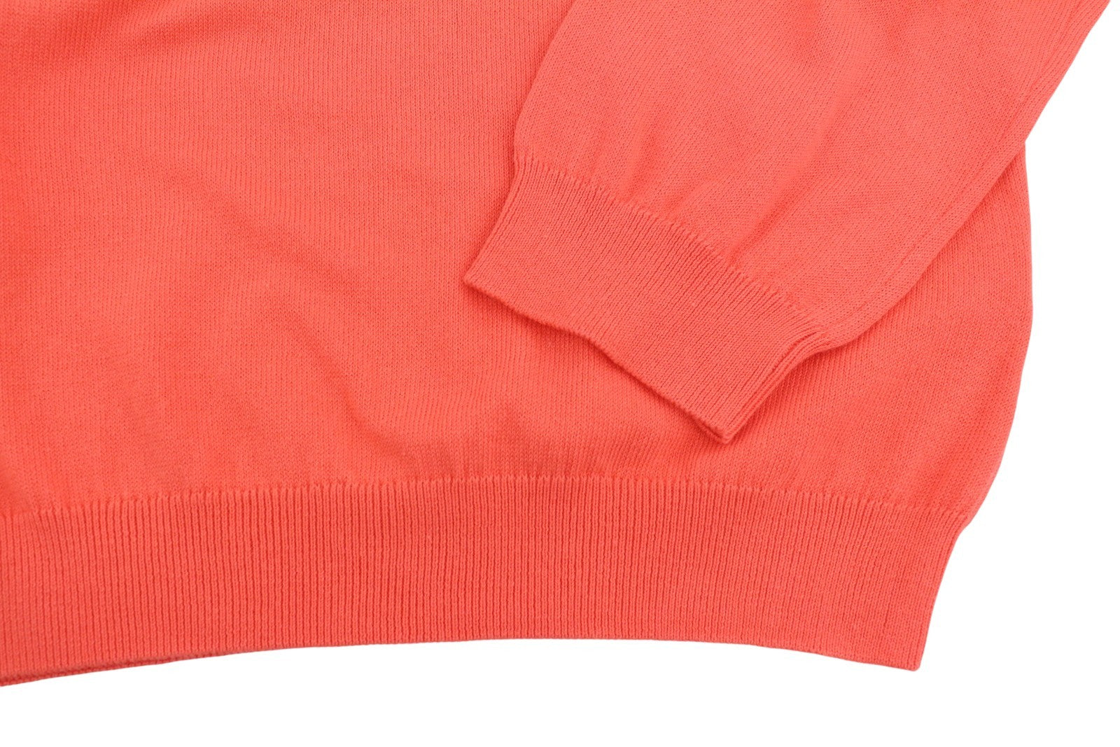 GANT Cotton V Neck Women Jumper XL Strong Coral Tight Knit Pull On