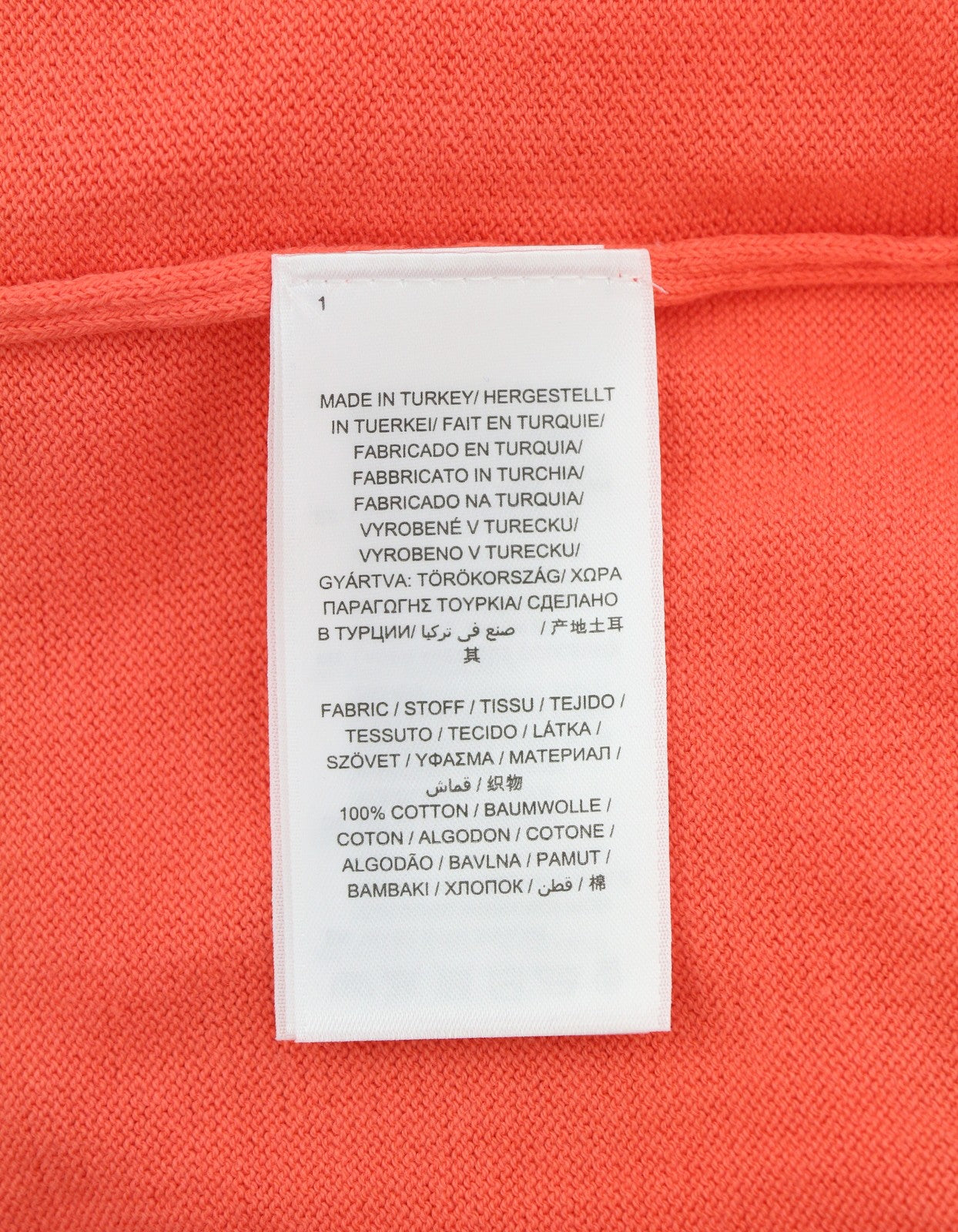 GANT Cotton V Neck Women Jumper XL Strong Coral Tight Knit Pull On