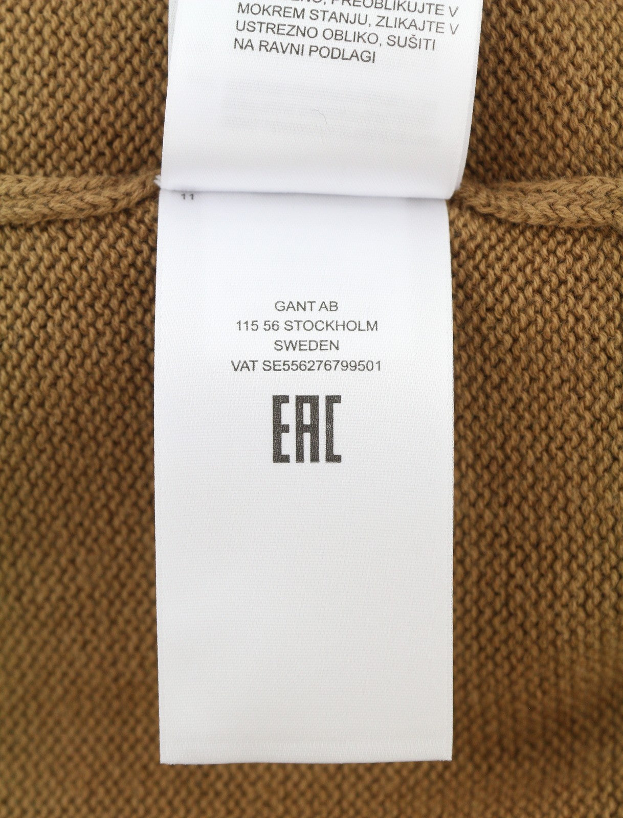 GANT Icon G Cotton C Neck Women Jumper L Roasted Walnut Knit Pull On