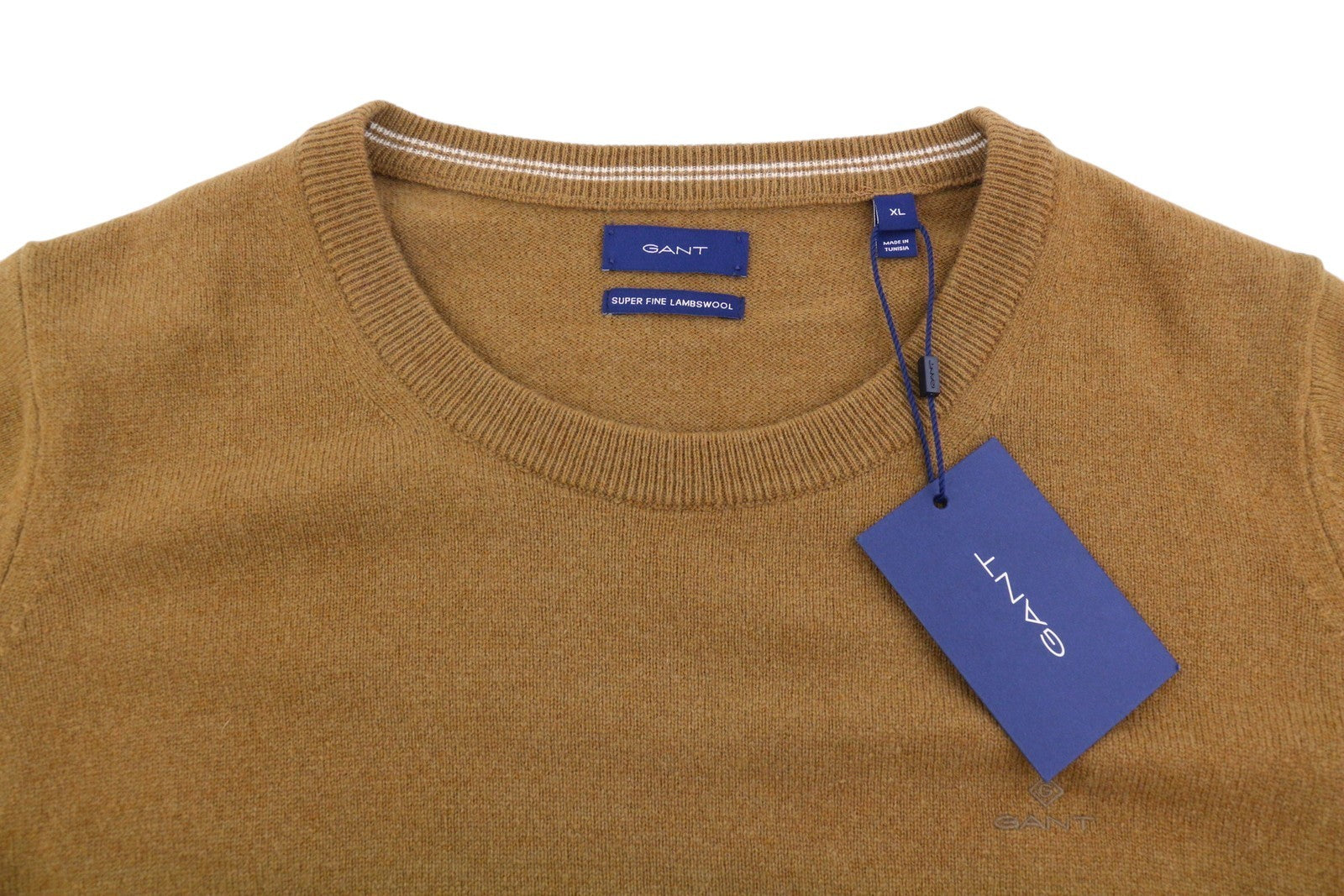 GANT Super Fine Lambswool Women Jumper XL Roasted Walnut Knit Pull On