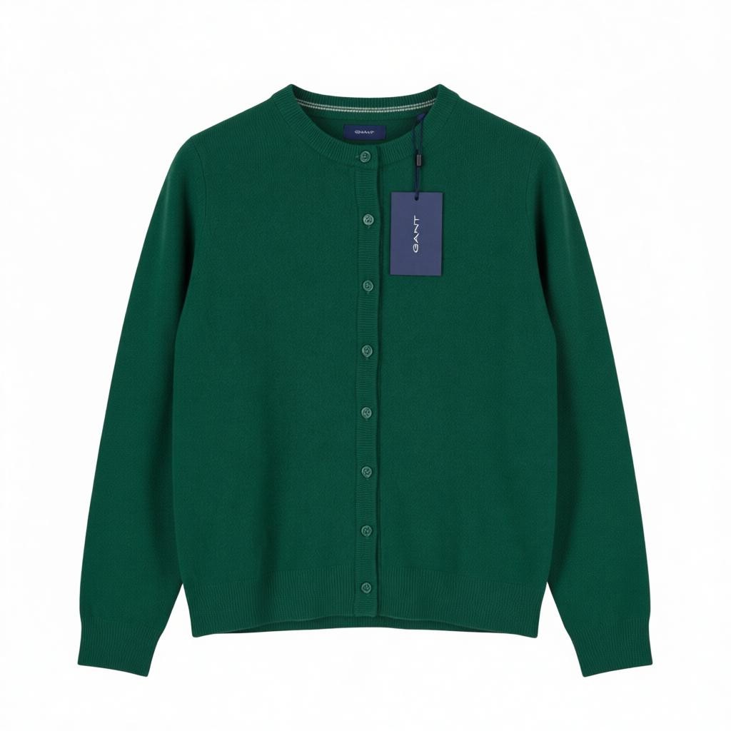 Jumper Superfine Lambswool Crew Cardigan