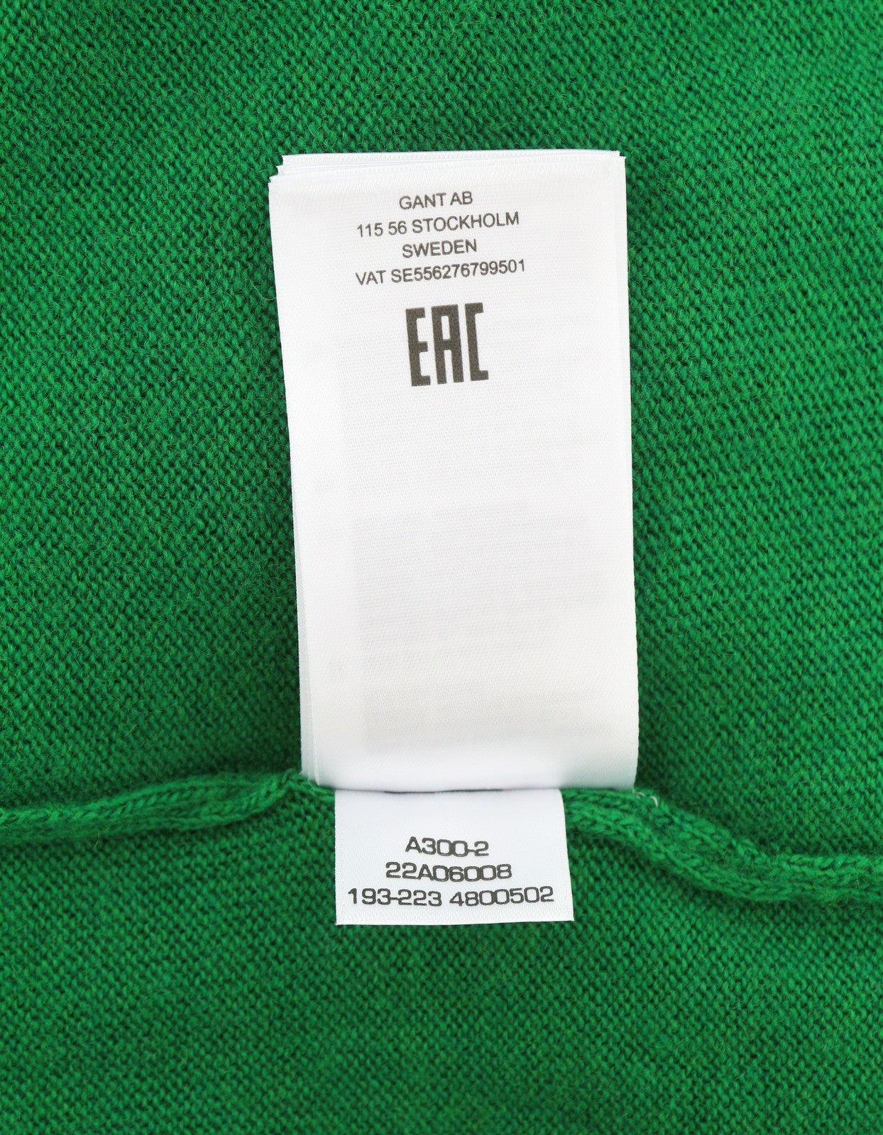 GANT Extrafine Lambswool V Neck Women Jumper S Lavish Green Knit Pull On