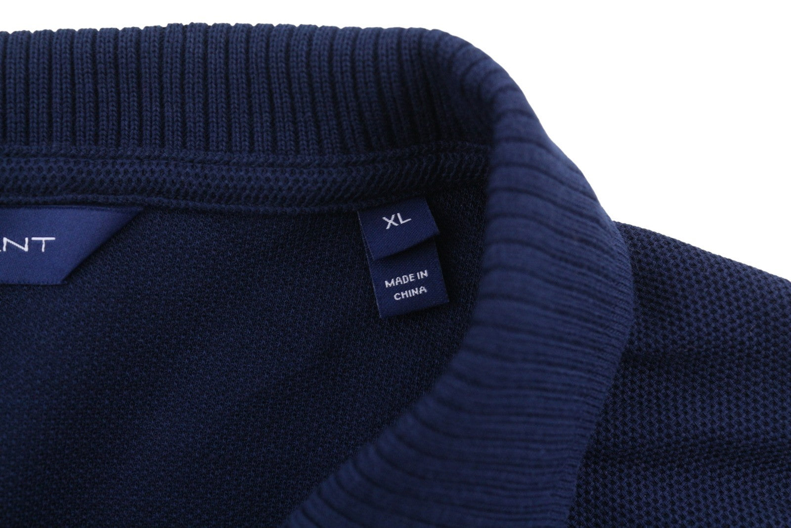 GANT Crown Embroidered Polo Pique Women Jumper XL Evening Blue Logo Polo