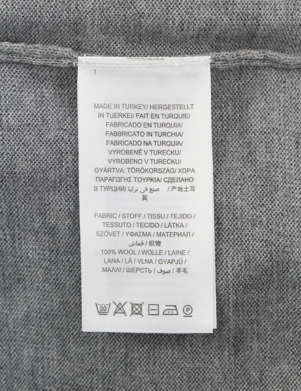 GANT Fine Merino Crew Women Jumper XL Grey Melange Tight Knit Pull On