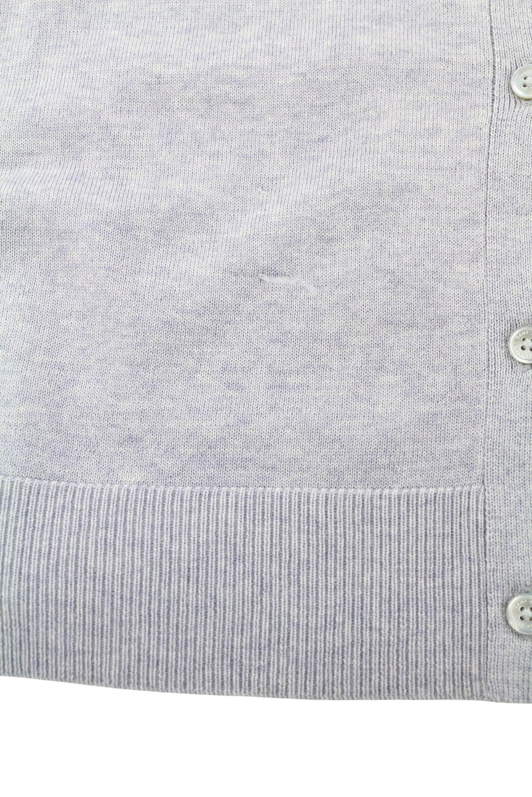 GANT Washable Merino Cardigan Women Jumper XL Light Grey Button Knit