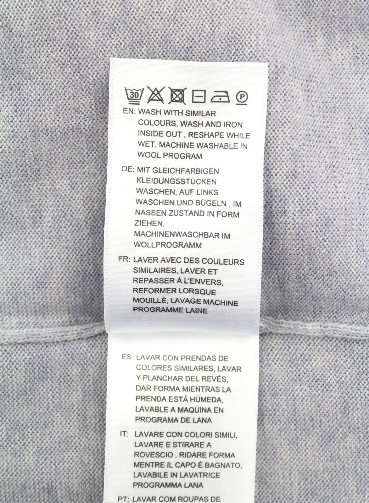 GANT Washable Merino Cardigan Women Jumper XL Light Grey Button Knit