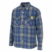 SCOTCH & SODA Men Jacket M Blue Plaid Button-Up Lightweight Overshirt