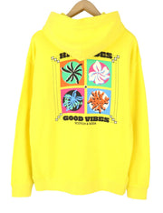 SCOTCH & SODA Men Hoodie M Yellow Organic Kangaroo Pocket Pull On