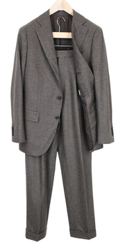 SUITSUPPLY La Spalla Men's Suit UK40R Brown Pure Wool Slim 2Pc Formal Melange