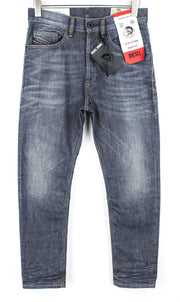 DIESEL D-Eetar 084ZU vyriški džinsai W29/L30 siaurėjantys, mėlyni, tamprūs, skalbti 