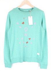 SCOTCH &amp; SODA Ams Couture S mėlynas medvilninis vyriškas džemperis ilgomis rankovėmis 