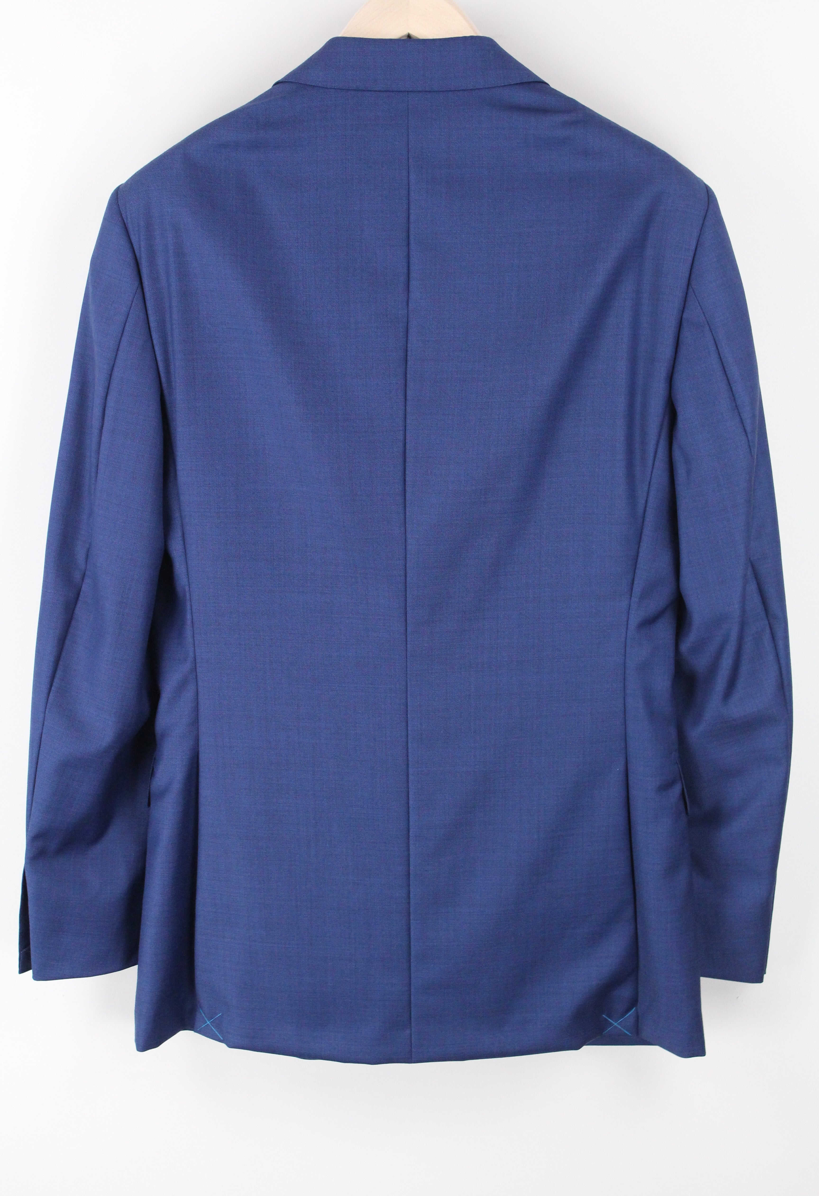 SUITSUPPLY Napoli Men Blazer UK38L Pure Wool Super 110's Single-Breasted Blue