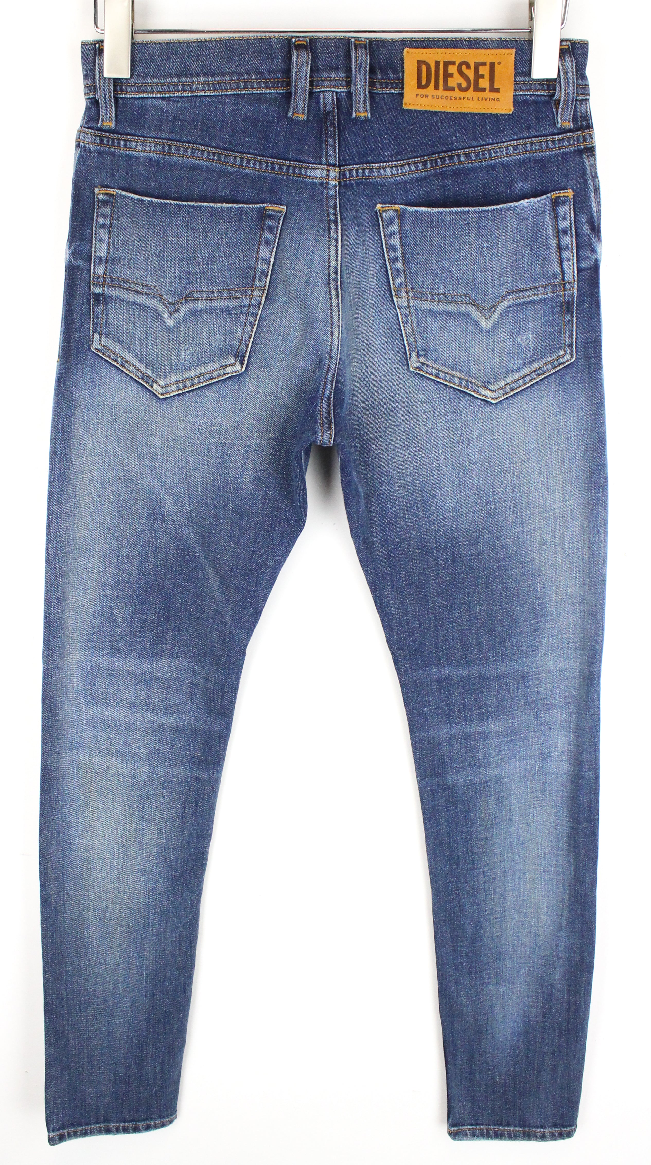 DIESEL Tepphar-X 0870H Men's Jeans W26/L32 Slim Carrot Blue Stretch Denim