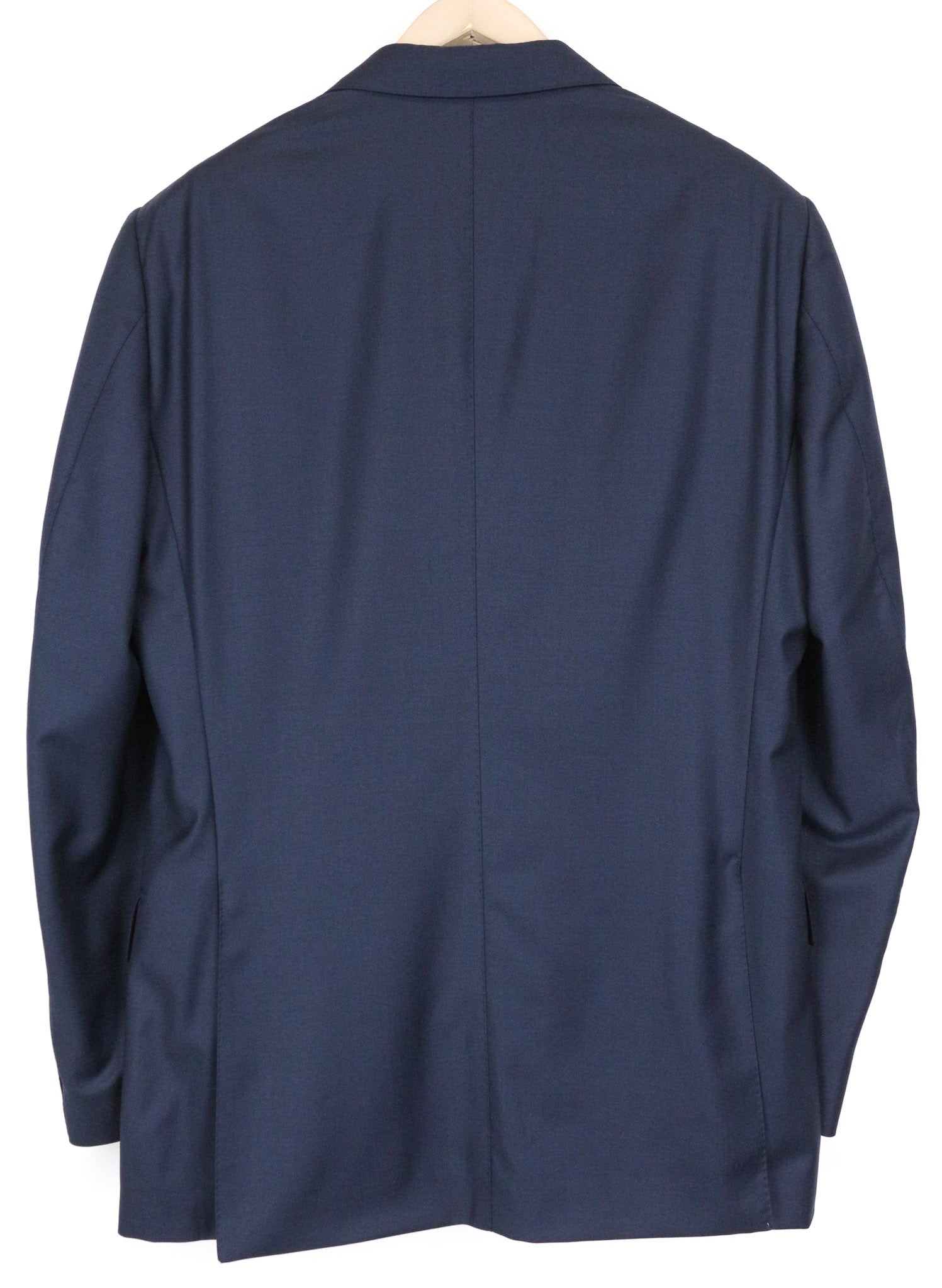 SUITSUPPLY Lazio Men Blazer UK44L Blue Slim Melange Wool S110s Perennial