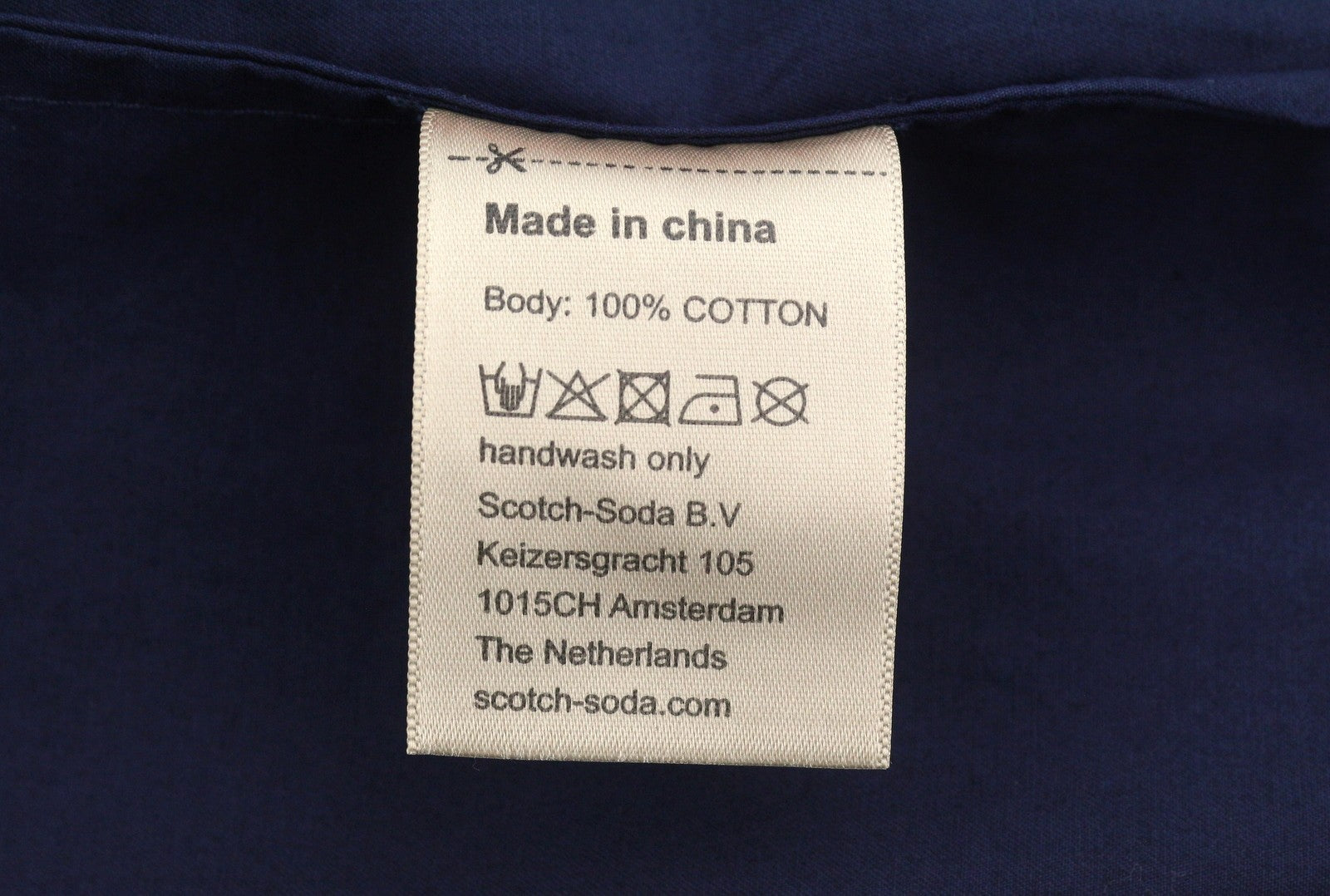 SCOTCH & SODA Men Blazer M Dark Blue Pinstriped Half Lined Single-Breasted